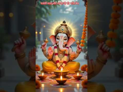 गणेश भगवान और अपनी माता पार्वती सुबह प्रेम#ganesh #bhgwanji #mata #parvati #subhanallah #pream