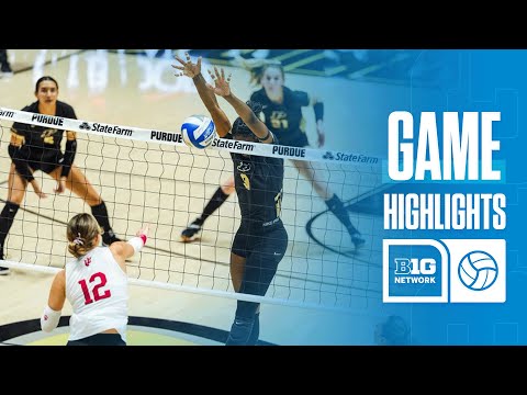 Indiana at Purdue | Highlights | Big Ten Volleyball | 11/29/2025