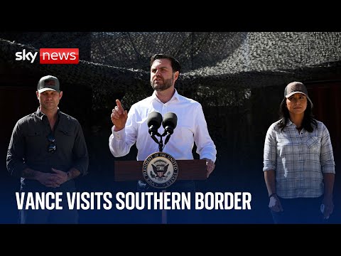 JD Vance and defence secretary visit Mexico border