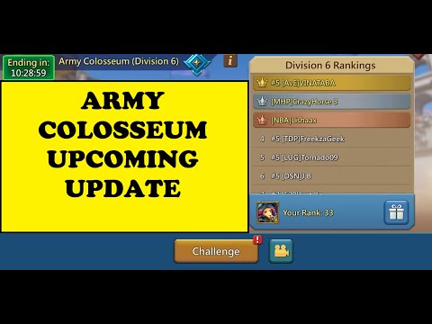 Lords Mobile - ARMY COLOSSEUM - Upcoming update with a huge shop!