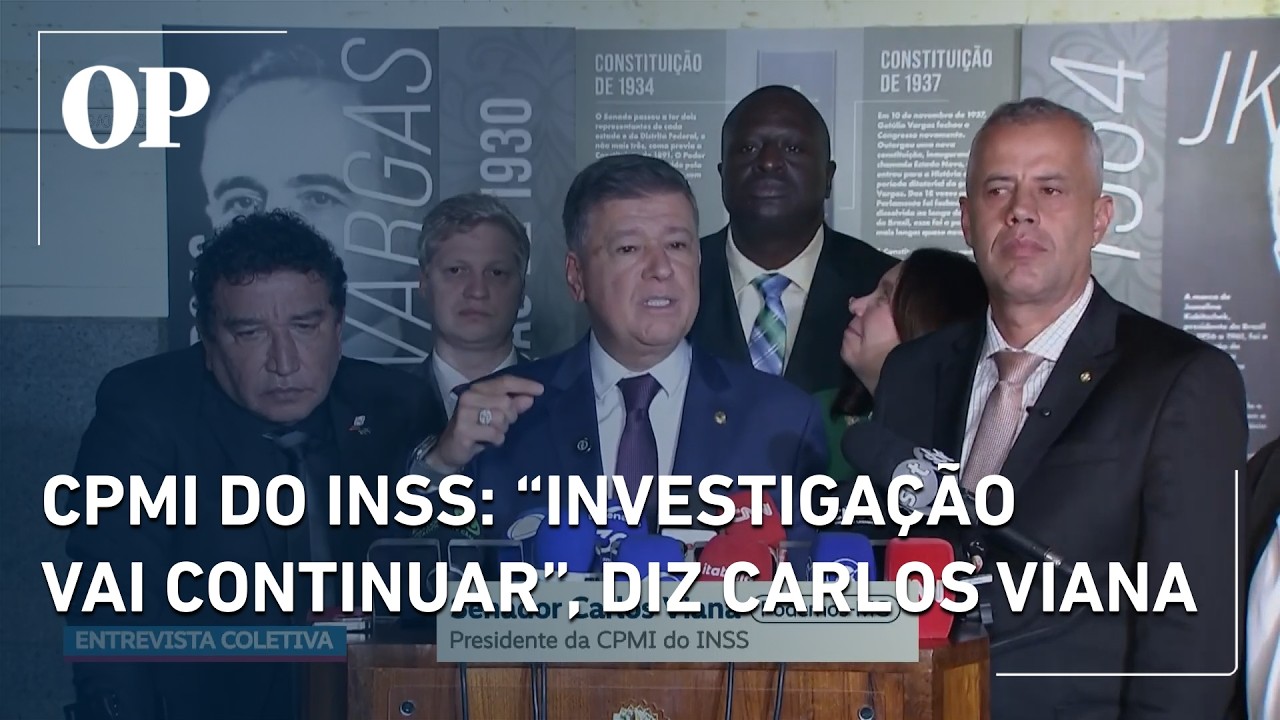 Carlos Viana reage e diz que a investigação vai continuar após rejeição do relatório da CPMI do INSS