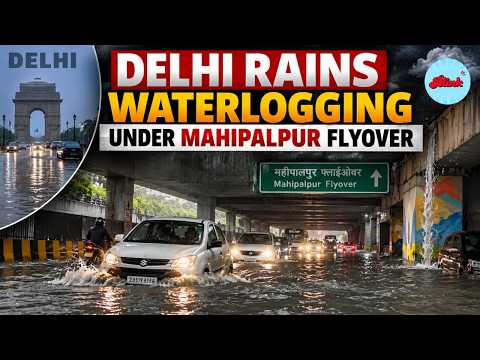 Delhi Rains: Severe Waterlogging Under Mahipalpur Flyover After Heavy Downpour