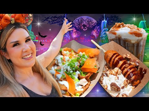 HALLOWEEN FOOD DAY! Nine Foods You Have to Try at California Adventure! Disneyland Vlog 2025