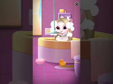 Angela's bath 🚿🚿#mytalkingangela #shortsfeed #games