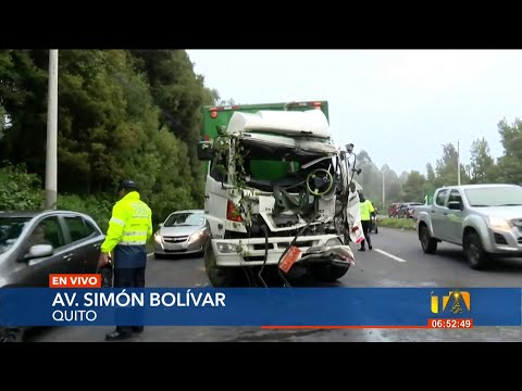 Se registró un accidente de tránsito en la Av. Simón Bolívar