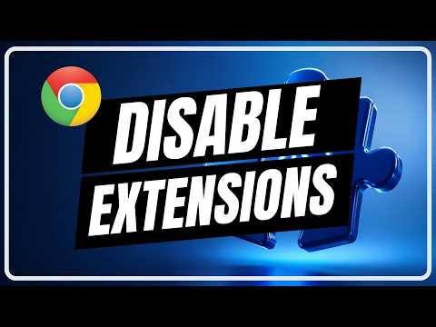How To Disable Extensions (Plugins) in Google Chrome