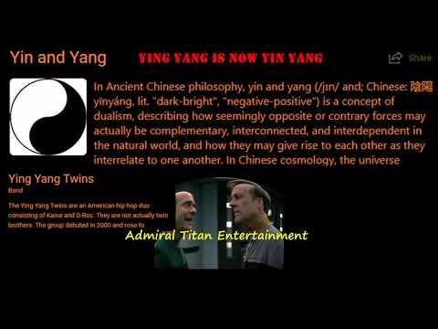 Fast Mandela Effects - Ying & Yang vs  Yin & Yang