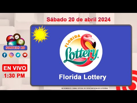 Florida Lottery EN VIVO ?Sábado 20 de abril 2024/ 1:30PM