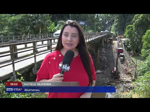 Ponte Santa Catarina começa a ser reformada em Blumenau | Cotidiano | Tá Na Hora SC