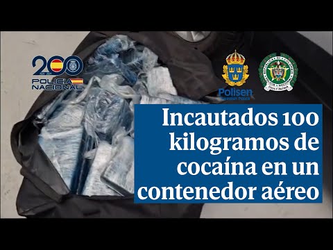 Incautados 100 kilogramos de cocaína en un contenedor aéreo procedente de Ecuador