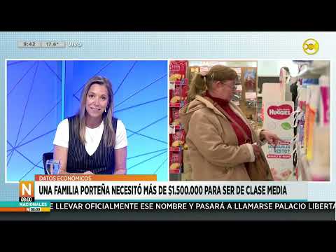 Una familia porteña necesitó más de $1.500.000 para ser de clase media ?N8:00? 10-10-24