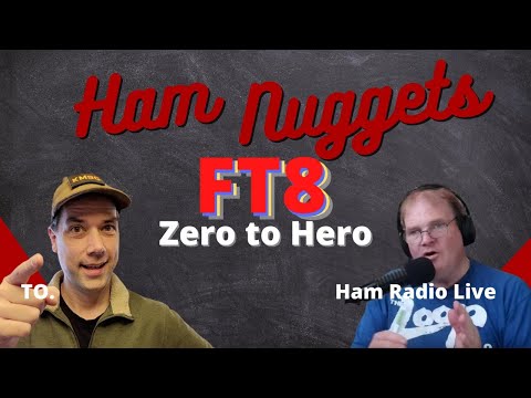 Today we teach Larry how to FT8 - Ham Nuggets Live