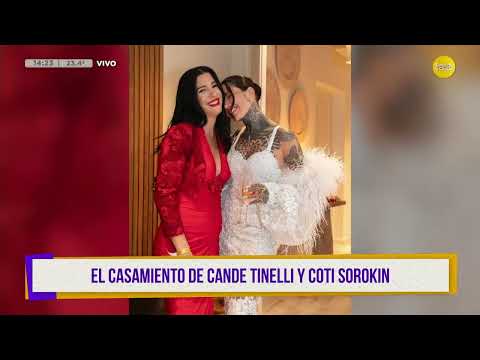 Mesaza de noticias: el casamiento de Cande Tinelli y Coti Sorokin ?¿QPUDM?? 26-02-24