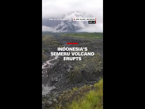 Indonesia's Semeru Volcano erupts