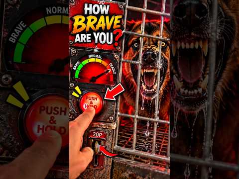 He Held the Button Until It Got TERRIFYING 😱🐶 #Shorts #Scary #Challenge #CrazyMachine #ViralShorts