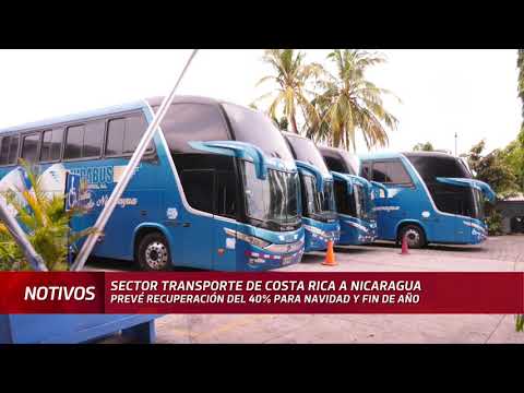 Sector transporte espera una recuperación del 40% en viajes Costa Rica- Nicaragua para fin de año