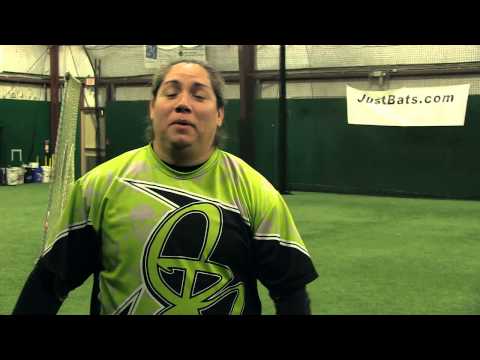 DeMarini Ball Exit Speed Competition: Crystl Bustos vs. Chris Larsen Video