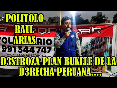 ANALISTA RAUL ARIAS SE PRONUNCIA SOBRE EL PLAN BUKELE EN EL PERÚ...