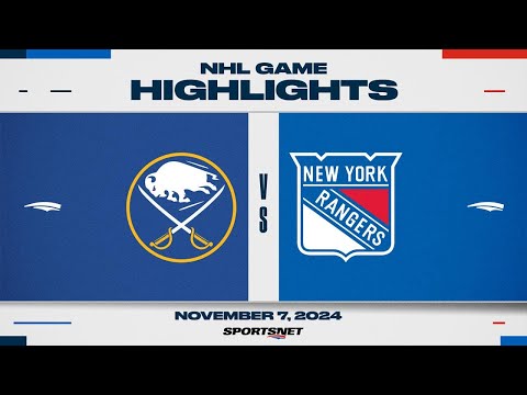 NHL Highlights | Sabres vs. Rangers - November 7, 2024