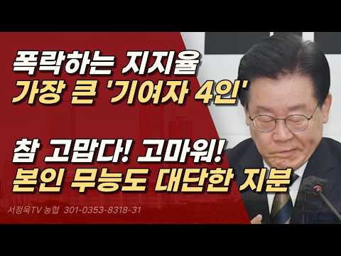 그러나 이재명, 이제와 <strong>누구</strong> 탓을 하겠나? 다 본인 무능 탓인 것을ㅣ서정욱TV