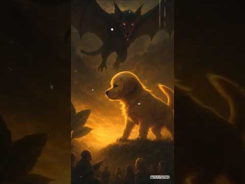 The Giant Puppy Who Saved a Tiny World | Emotional Fantasy Story #shorts #cartoonvideo #viralvideo