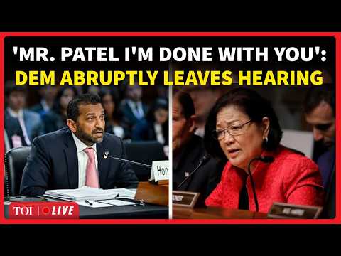 ‘YOU’RE A LIAR &amp; DRUNK!’: Mazie Hirono’s Clash With Kash Patel Ends In ABRUPT Exit; FBI Boss RATTLED