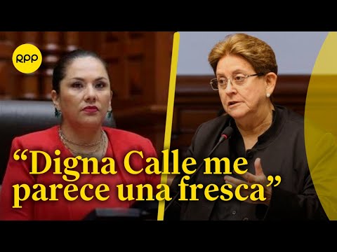 Lourdes Alcorta indica que es una vergüenza que Digna Calle no vaya al Congreso