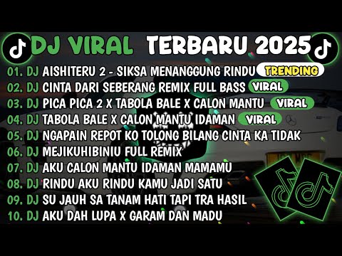 DJ TIKTOK TERBARU 2025🎵DJ AISHITERU 2🎵DJ CINTA DARI SEBERANG TERBARU 2025 FULL ALBUM