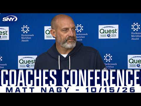 Giants OC Matt Nagy on <strong>running</strong> game struggles, Malik Nabers success, package <strong>for</strong> QB J.J. McCarthy