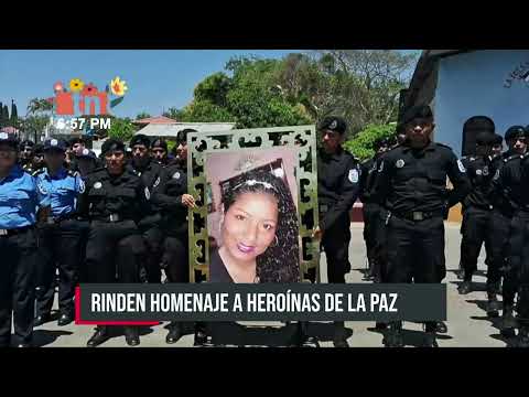 Carazo: Policía Nacional rinde homenaje a heroínas de la paz