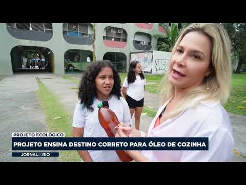 Projeto ensina descarte ecológico de óleo de cozinha para alunos de escola municipal