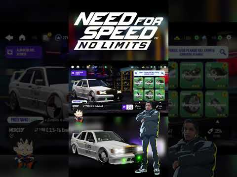 Need for Speed No Limits Android Mercedes-Benz 190 E 2.5-16 Evolution II Info Dia 7 Kit + Pr final