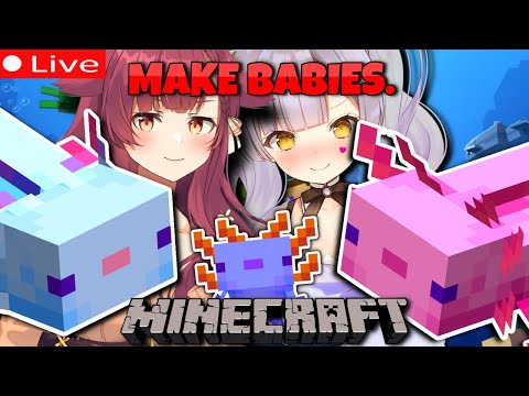 Can We Get the RAREST AXOLOTL!? Forcefully Breeding Axolotl Until We Get One 💗【 MINECRAFT 】
