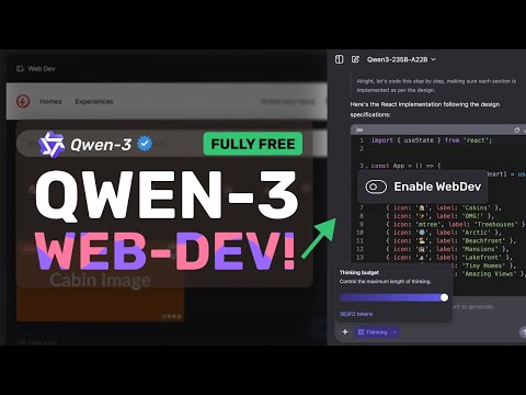 Qwen FULLY FREE WebDev : RIP Bolt & Lovable? This FREE AI Coder by Qwen is ACTUALLY AMAZING!