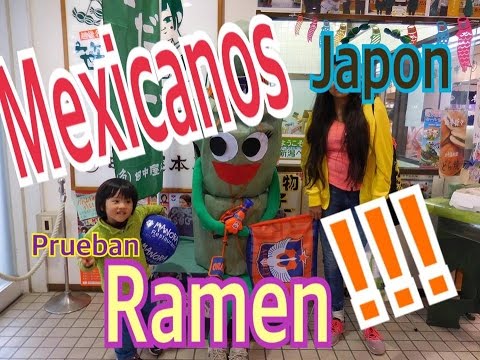 Mexicanos prueban Ramen en Japon