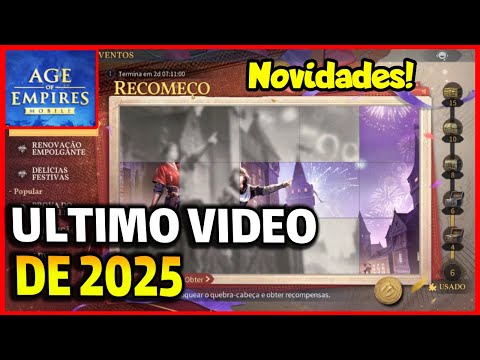 NOVIDADES, Eventos e Projetos 2026- Age of Empires Mobile