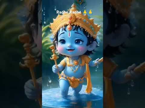Kanha Video Status 💘 Jai Shree Krishna Status Video 💫 #janmashtami #bhakti #shorts