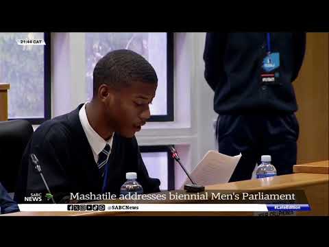 Mashatile addresses biennial Men's Parliament