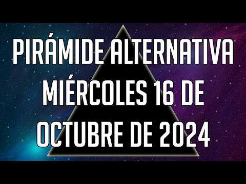 Pirámide Alternativa para el Miércoles 16 de Octubre de 2024 - Lotería de Panamá