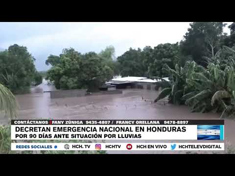 Tras sugerencia de HCH, decretan Emergencia Nacional por lluvias en Honduras de manera oficial