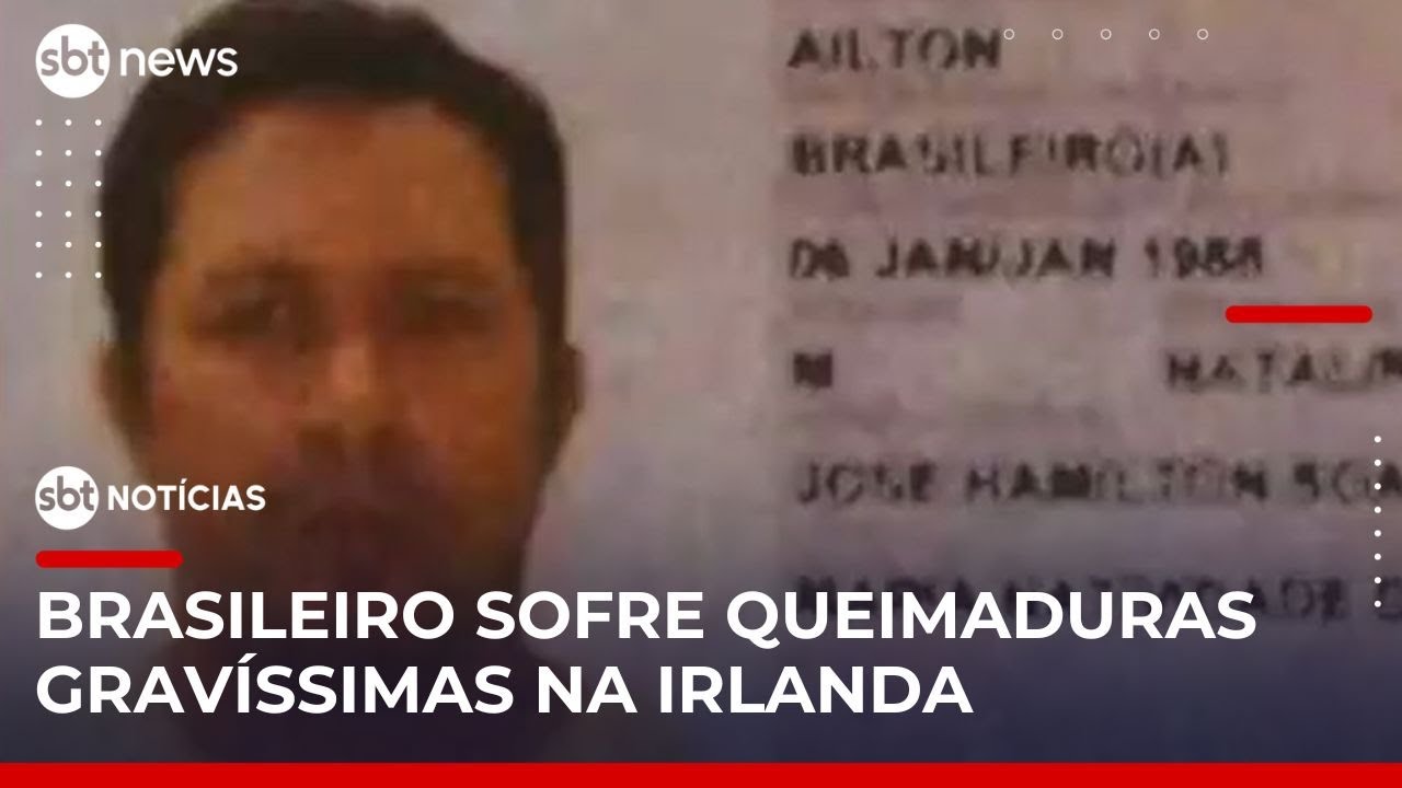 Brasileiro fica gravemente ferido em incêndio na Irlanda | SBTNotícias