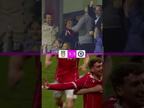 Rob Mac and Ryan Reynolds’ reactions to Wrexham’s goals against Chelsea yesterday 👀