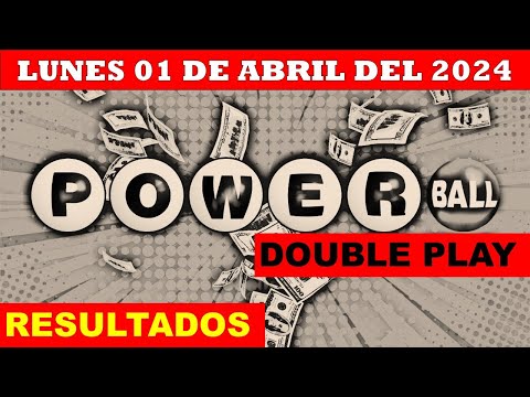 RESULTADO POWERBALL DOUBLE PLAY DEL LUNES 01 DE ABRIL DEL 2024 /LOTERÍA DE ESTADOS UNIDOS/