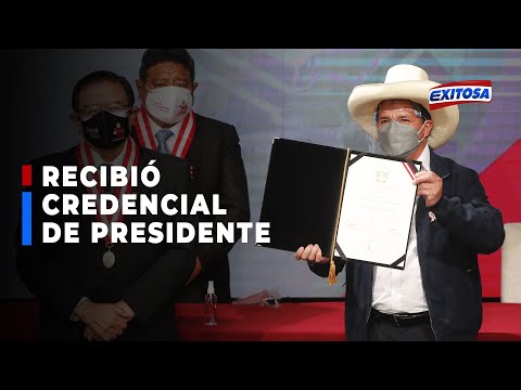 ??Pedro Castillo recibió credenciales como presidente electo del Perú