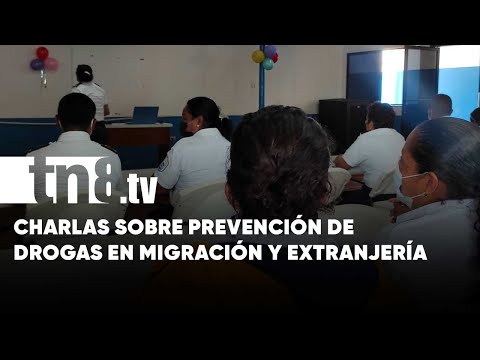 Charla educacional «Mi Vida Sin Drogas» en Migración y Extranjería - Nicaragua