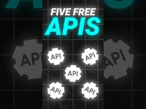 5 FREE APIs you should use 👩‍💻 #softwaredeveloper #developer #python #code #coding #coder