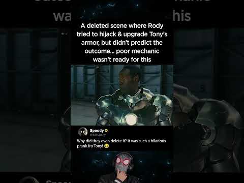 A deleted scene where Rody tried to hijack &amp; upgrade Tony’s armor | <strong>Iron</strong> <strong>Man</strong> <strong>2</strong> (2010)