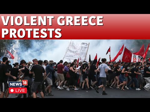 LIVE: Protesters Clash With Police Across Greece Over Deadly Train Crash Anniversary | N18G