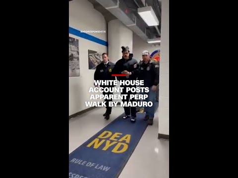 White House account posts apparent perp walk by Maduro