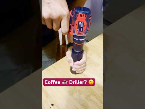 “Power Up Your Coffee! ⚡ Grind Beans with a Drill Instead of a Handle!”